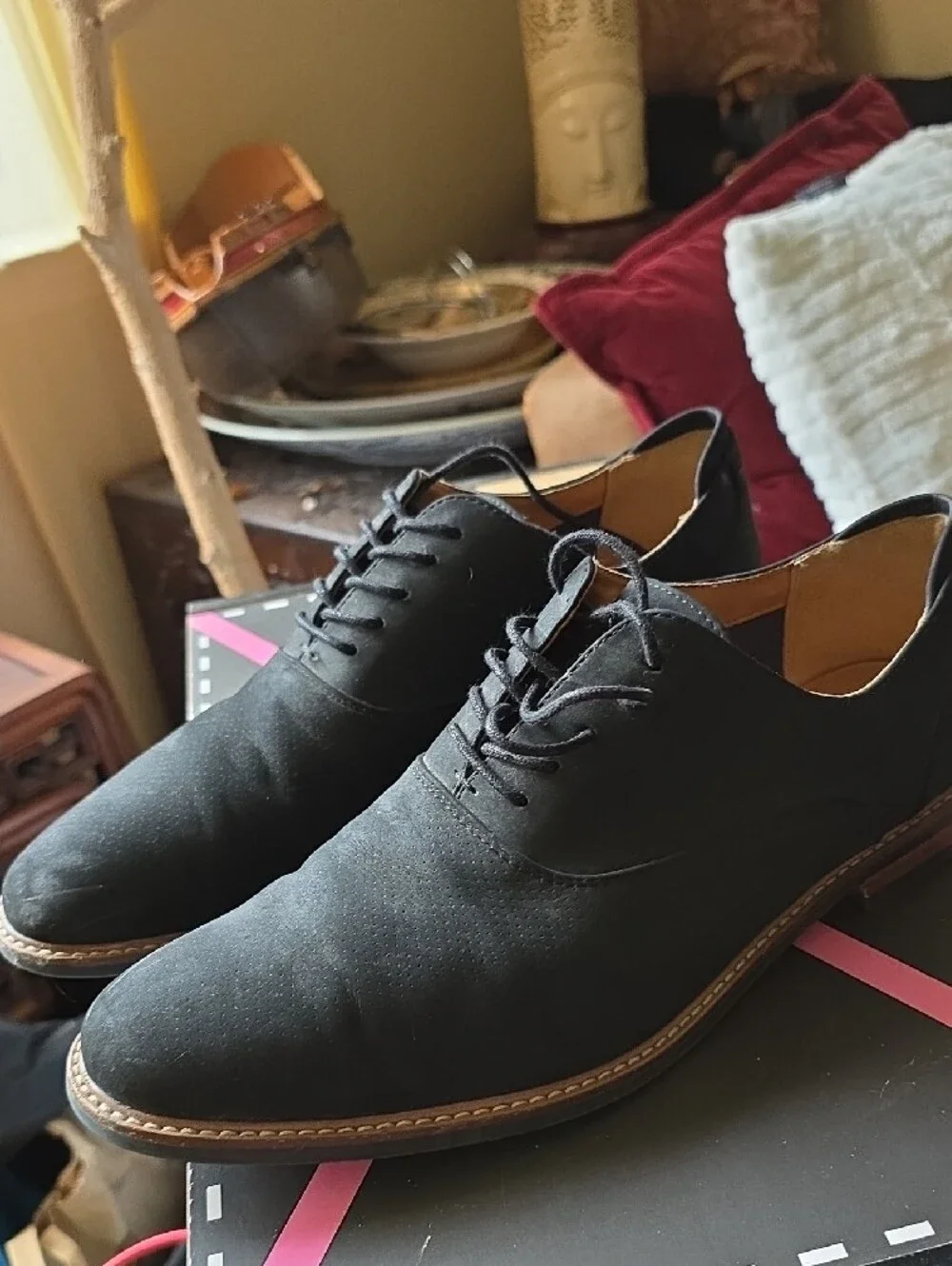 Call It Spring Black Men's Lace-Up Oxford Style Loafers